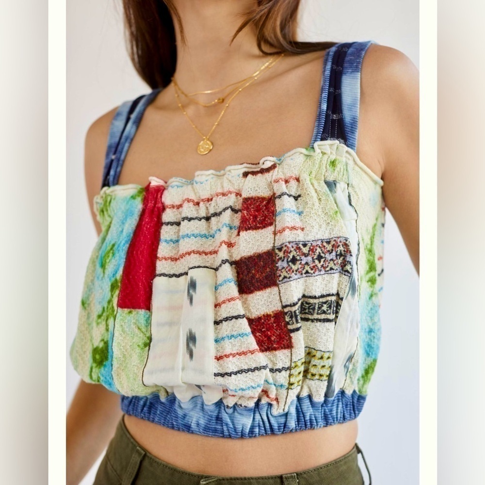 ANTHROPOLOGIE CRAFTED CROP TOP
